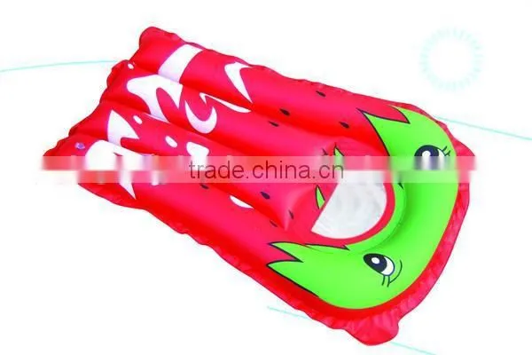 Inflatable beach mattress, colourful pvc beach air mattres for sale