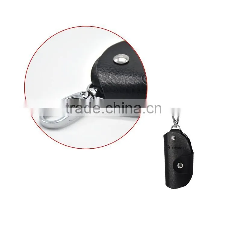 New style black leather key holder for business gift