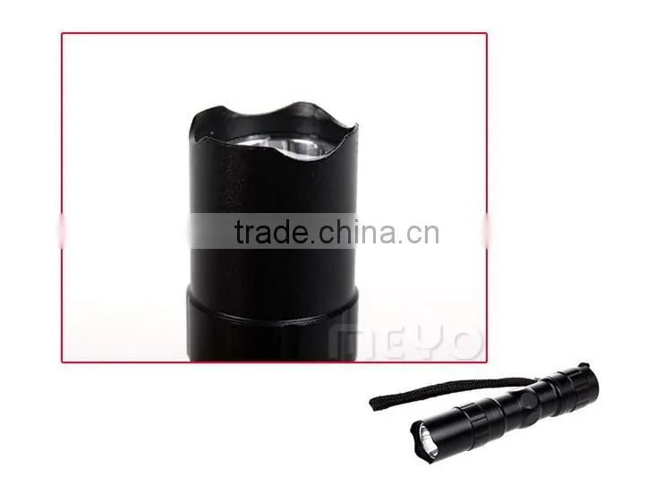 Fashion popular battery flash torch with custom logo for gift