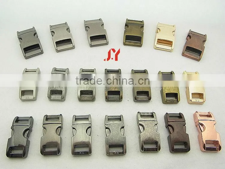various size wholesale paracord metal buckle colored