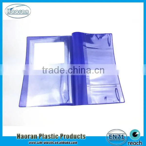 Promotional flexible vinyl document cover