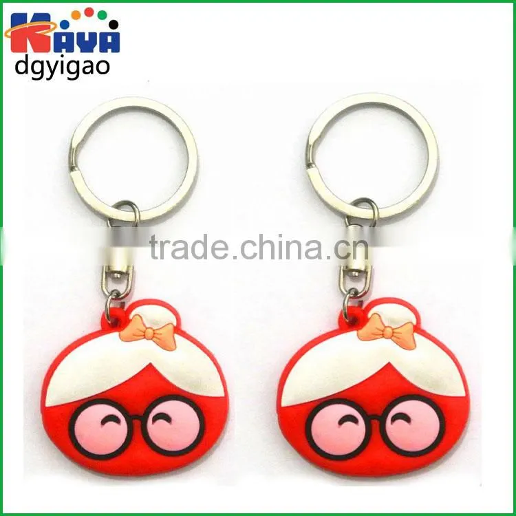 Directly factory custom promotional 3d pvc keychain/custom key chain