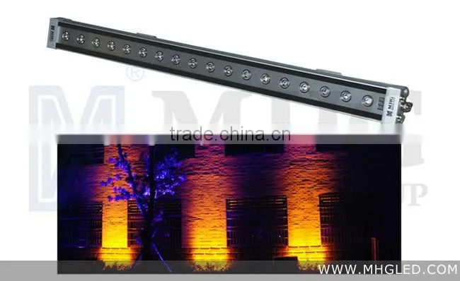 aluminium extruded sections led wall washer rgb 3in1