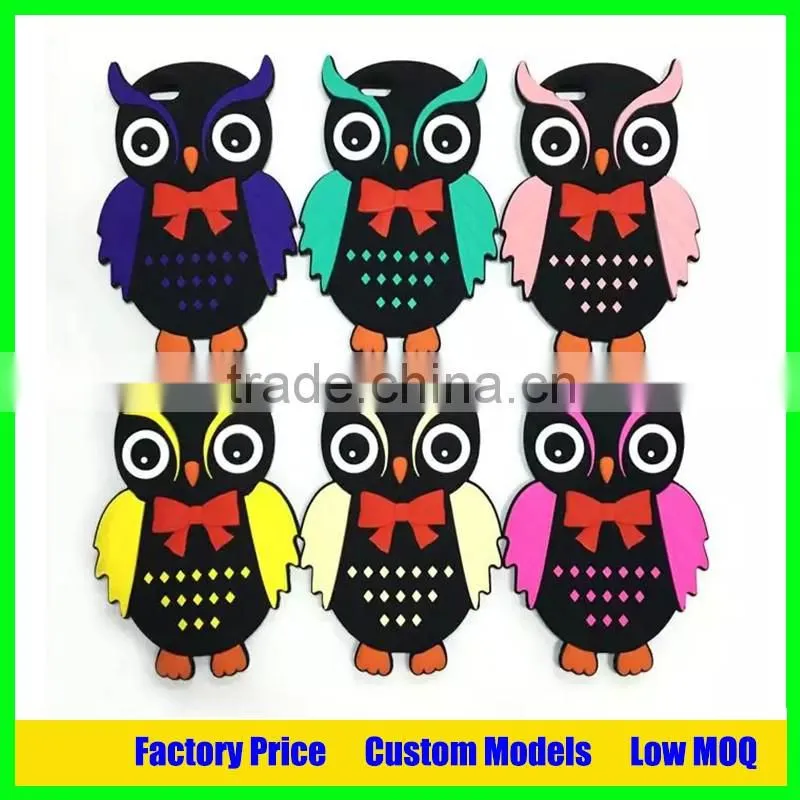 Owl custom logo and brand phone case silicone phone cover for iphone 6s plus
