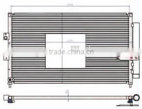 car condenser for HONDA CIVIC 4 DOORS 06- ( OEM NO.80110SNBA41/80110SNBA42 /80110SNBA41)