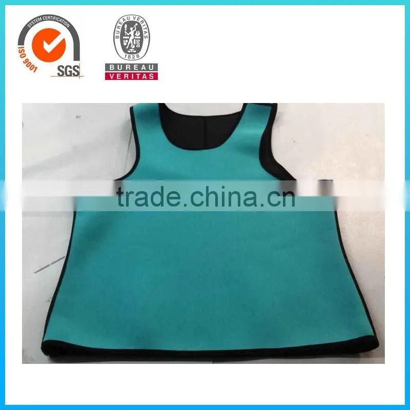 High quality nylon fabric neoprene slimming vest tank for women