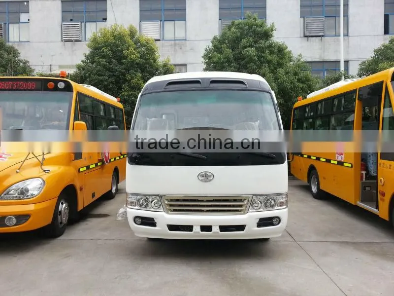 6m 20 seater coaster mini bus with Cummins engine for hot sale