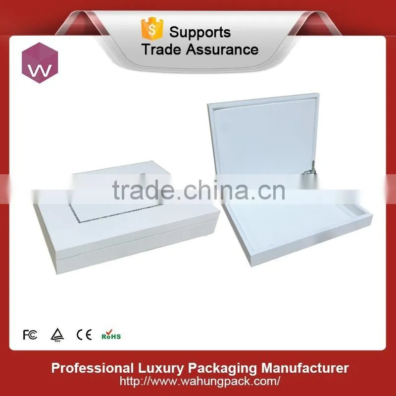 Empty inside black glossy painting chocolate box with two floors