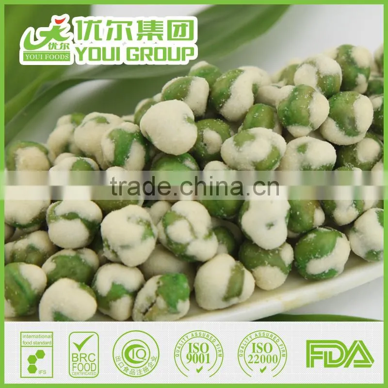 top sale wasabi peas coated wasabi green peas manufacturer