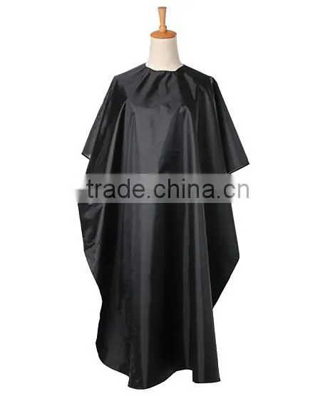 Black Waterproof Hair Cutting Gown Cape Hairdresser Cloth