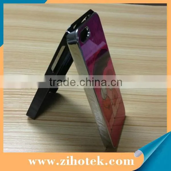 High quality 2D Electroplate sublimation case for iPhone 5/5s with metal insert