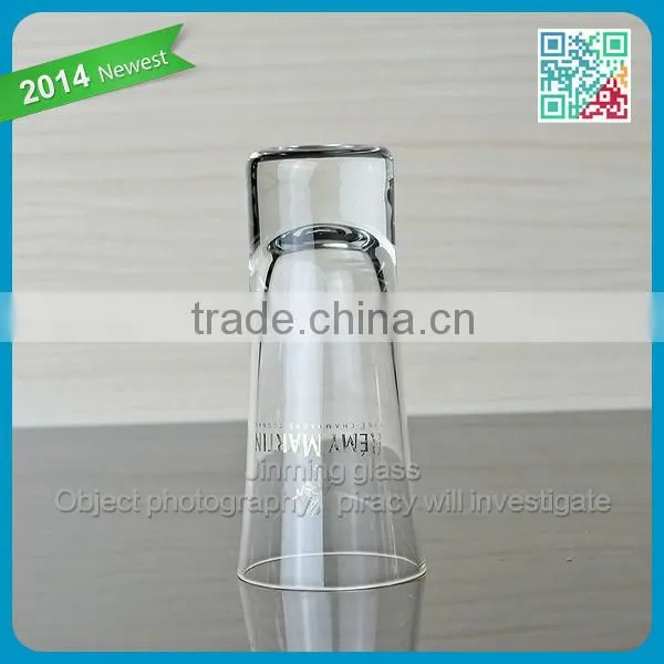 2015 Top selling thick bottom shot glasses machine blown Popullar vodka short glass cup