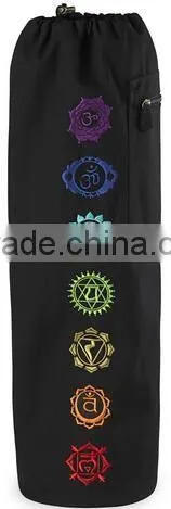 Top-Loading Embroidery Solf Folding Portable Durable Yoga Mat Bags