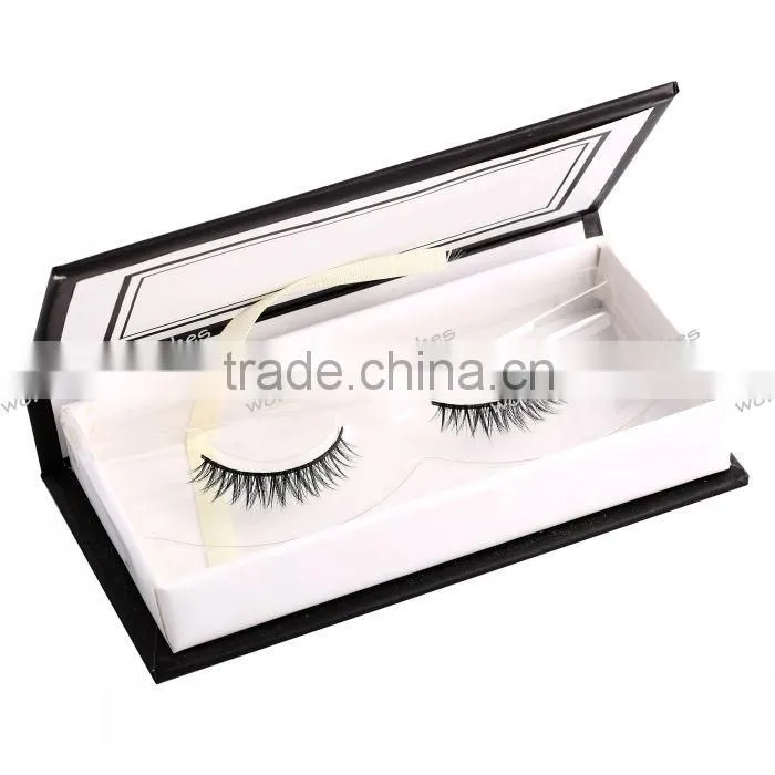 real mink false eyelash with private labeling siberian mink fur strip eyelash