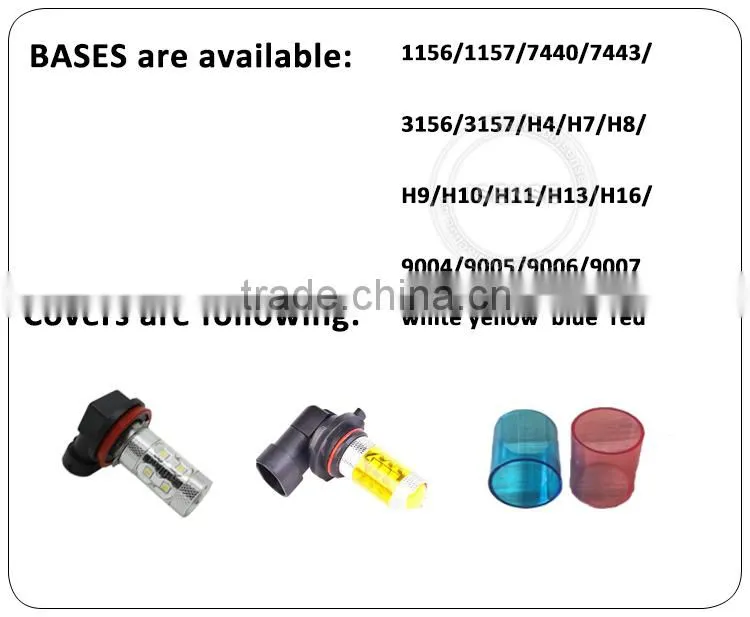 2016 car led lighting fog light 3157 50W reverse light
