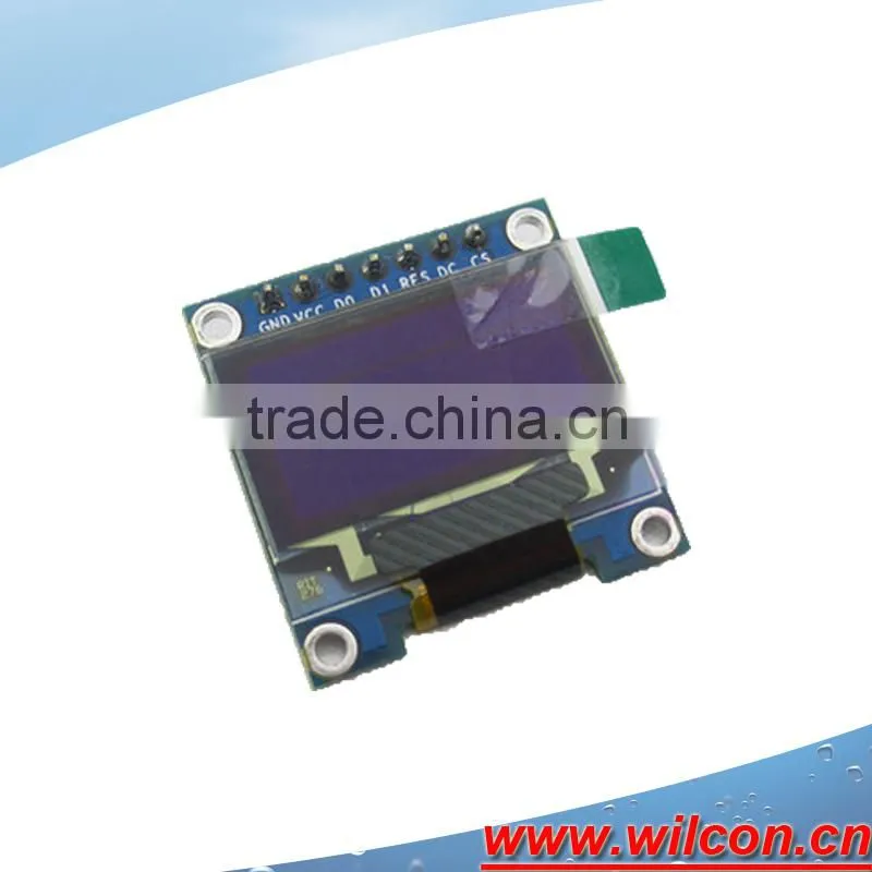 0.96inch 128*64 SSD1306 controller oled light screen mounted 7pins SPI interface board