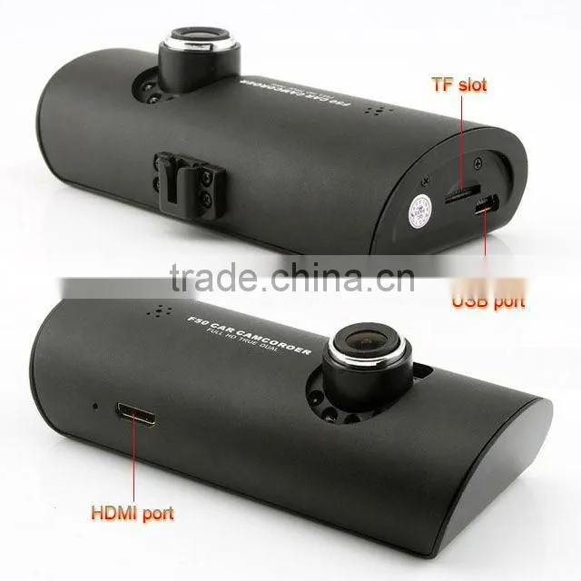 IR Night vision 2.7 inches dual camera car dvr 720p with G-sensor