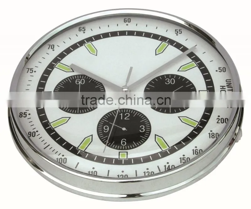Fashion home metal mounted clock decorative wall clock