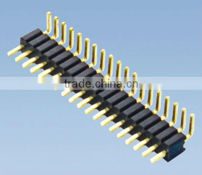 Single Row 1.0mm Pitch Right Angle Pin Header