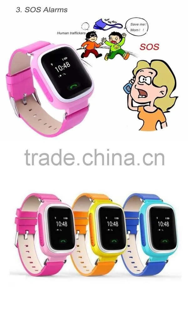 2016 GPS Kids Tracker wristwatch Smart Watch SOS Call Location Finder Locator Tracker for Kid Child Anti Lost Monitor Baby Gift