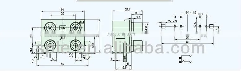 4 hole av concentric socket AV4-8.4-15