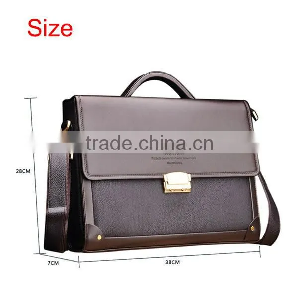 Hot sales New Design Fashion PU Men Business Mini Briefcase