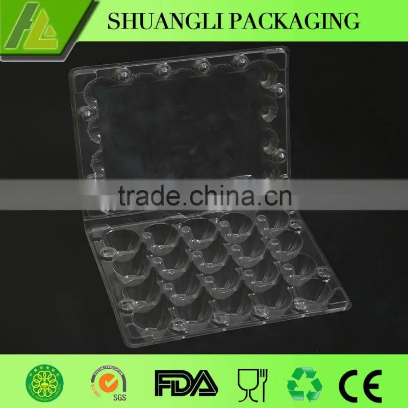 High quality clear transparent plastic quail egg cartons for sale