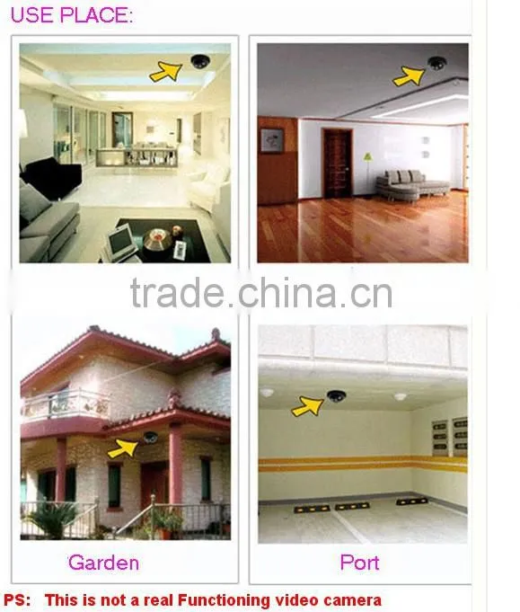 Simulated Dummy Blinking Rotate Dome CCTV Security Camera anti-theft