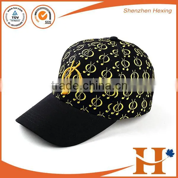 OEM 3D embroidery logo golf hats 100% cotton