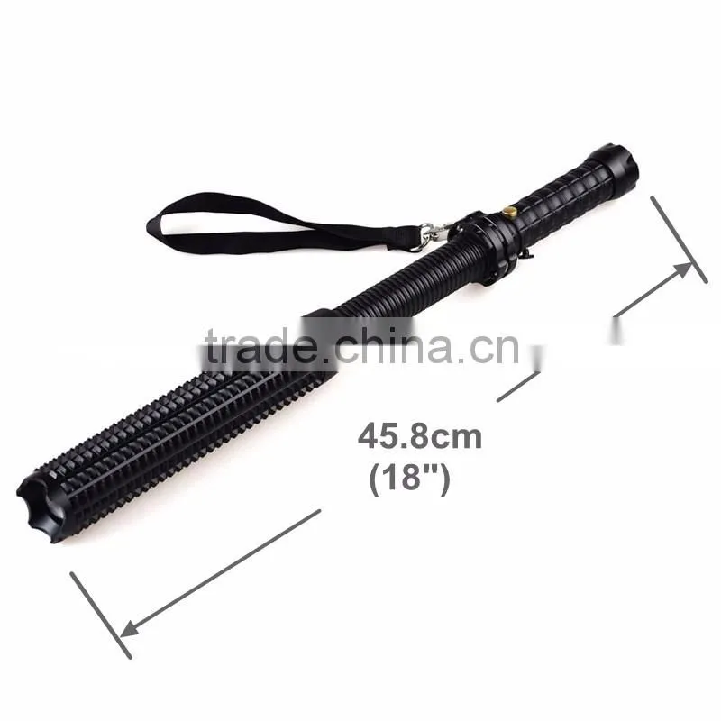 Rechargeable Expandable Bat Torch Light Strobe XML T6 LED 1000 Lumens Self Defense Flashlight