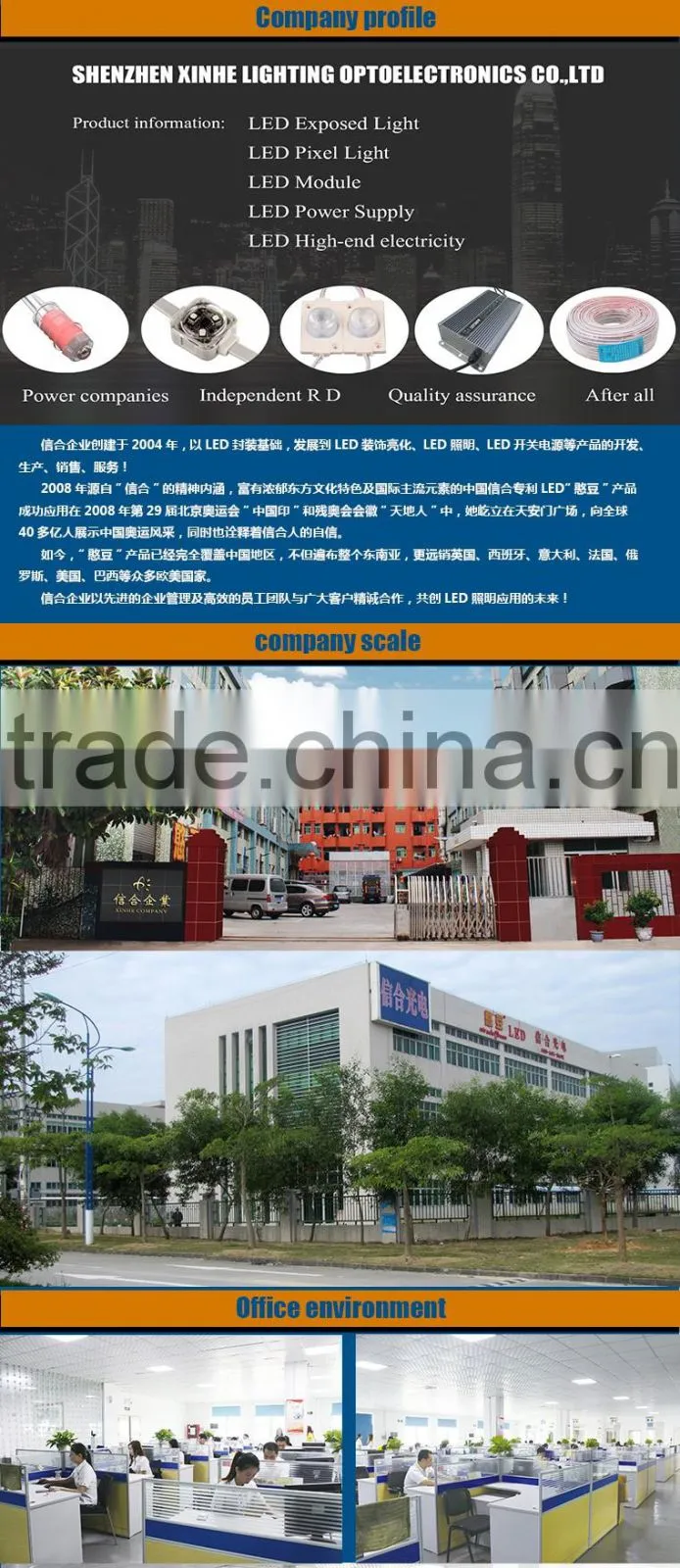 hot new item high quality super brightness DC5V led channel letter light