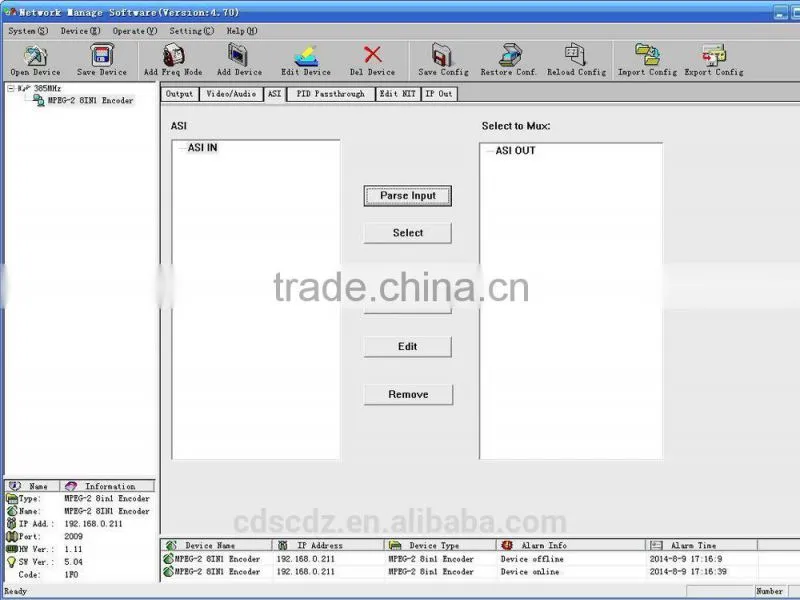 SC-1808 8 in 1 MPEG2 IP Encoder / digital tv encoder