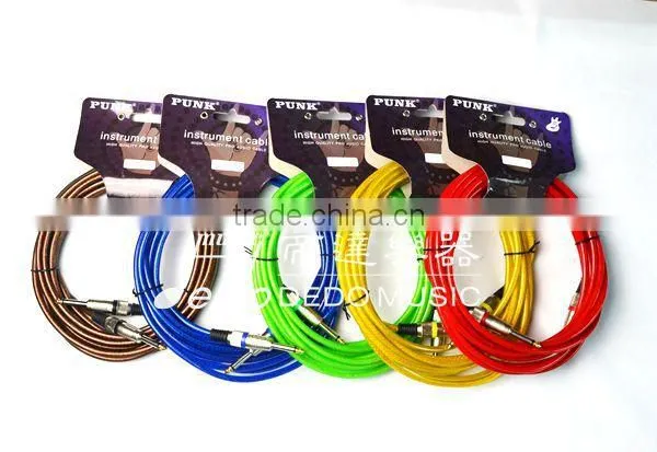 Double denoise gold plated connectors Nickel plated instrument cable
