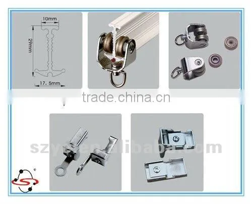 commonly used plastic curtain track runners for curtain track