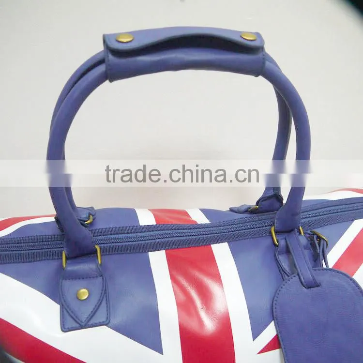 Dongguan promotion travel bag new design tote bags large capacity leathe bag