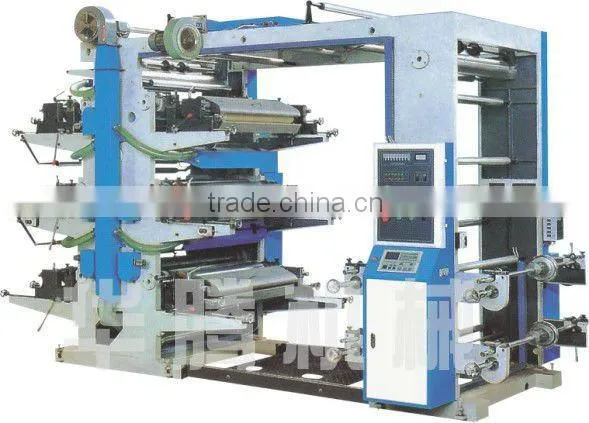 YT-6800 high speed six color Flexographic printing machine