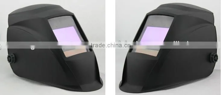 Black nylon protective helmet