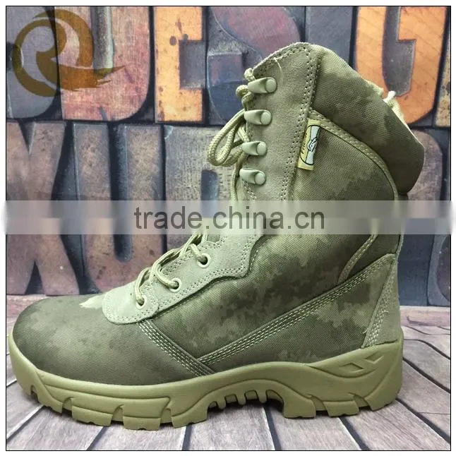 2015 new custom army high ankle boots military combat boots