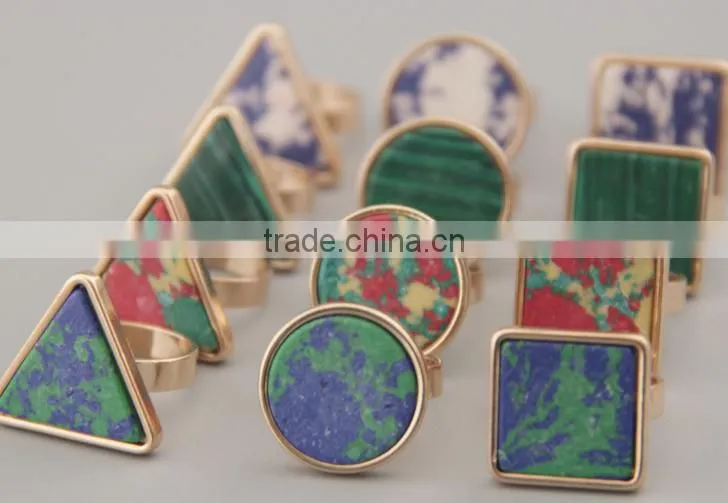 Cheap Colorful Alloy rings with the different shape