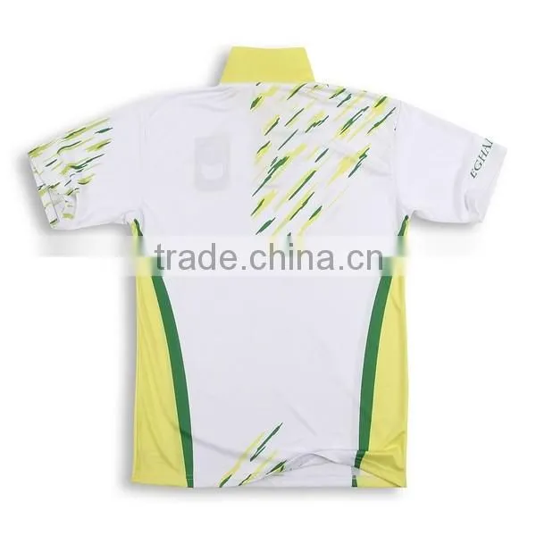 free shipping Poloshirts dri fit white and blue color combination polo shirts