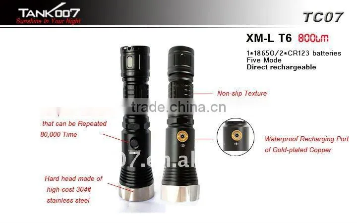 Car Socket Rechargeable Flashlight TC07