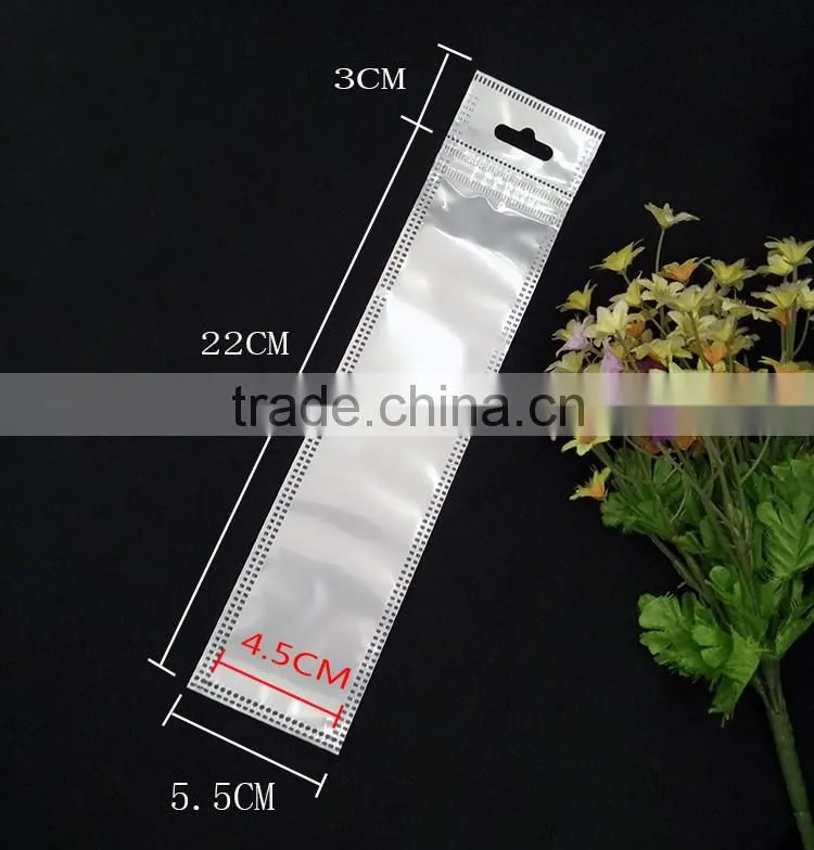 white plastic bag nylon cotton zipper pouch