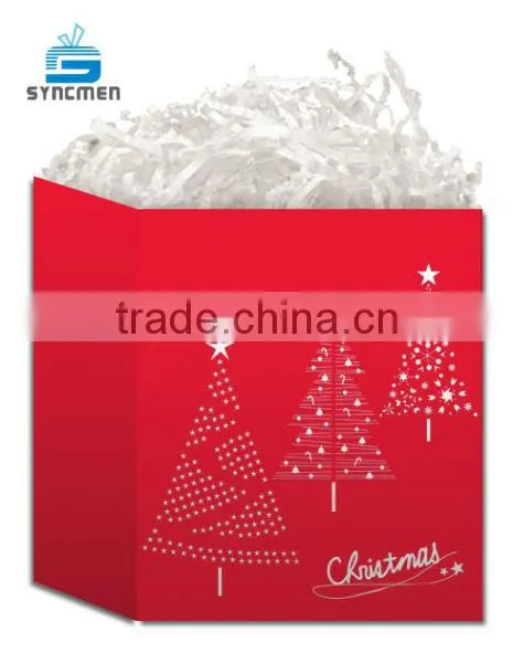 Christmas Chart Paper Drawstring Gift Bags