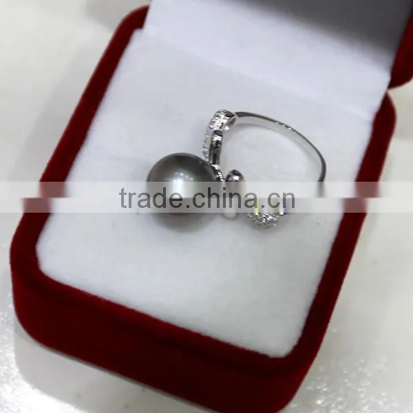 mother of pearl south sea pearl price round pearl ring real 925 silver ring