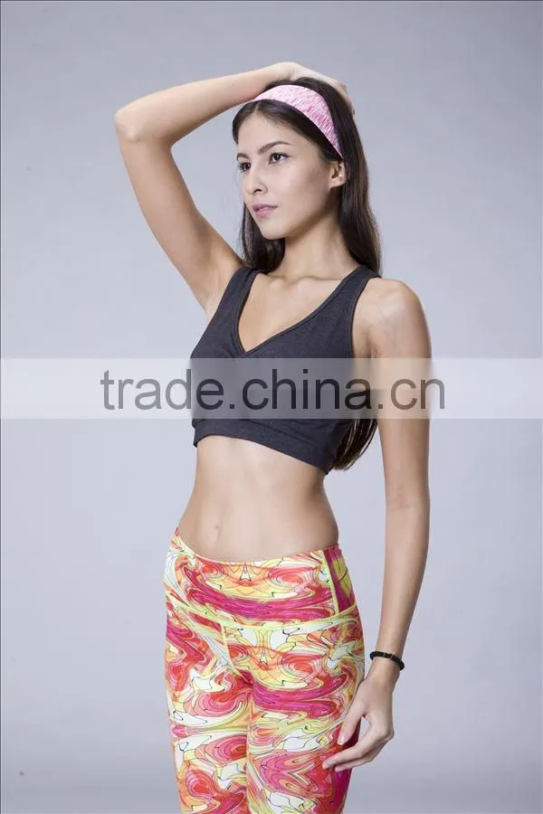 2014 high quality custom design bodybuilding clothing sexy crop tops