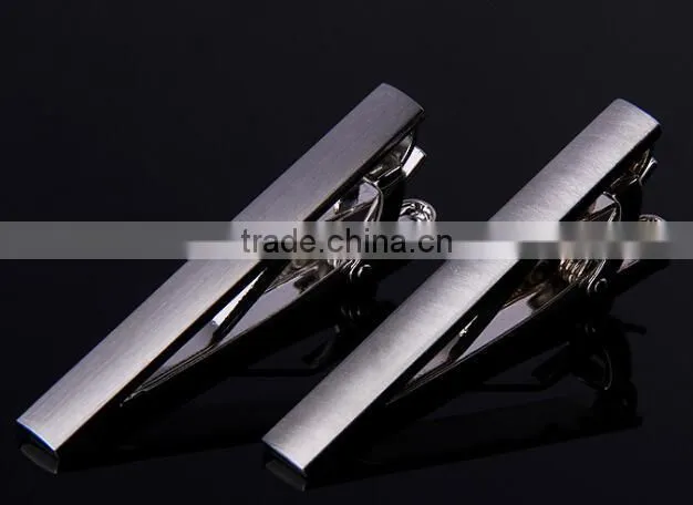 wholesale brushed tie bar blank tie clip