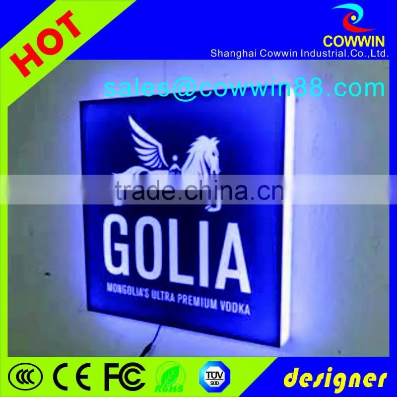 Cable Suspension LED light box for real estate agents window display