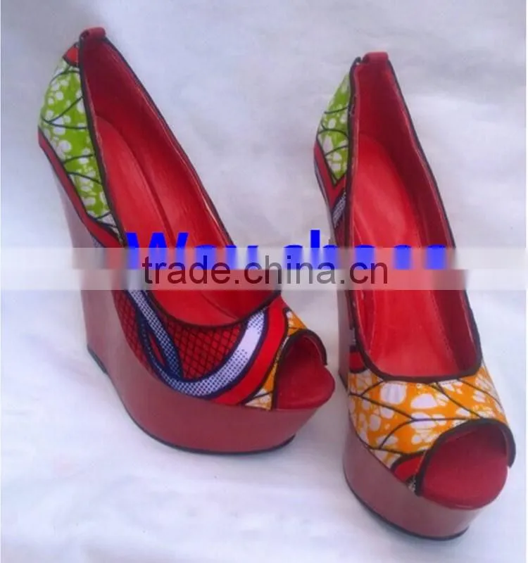 Top one China Supplier Hot Selling African Wax Shoes And Bags