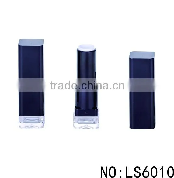new style black square custom magnetic lipstick tube