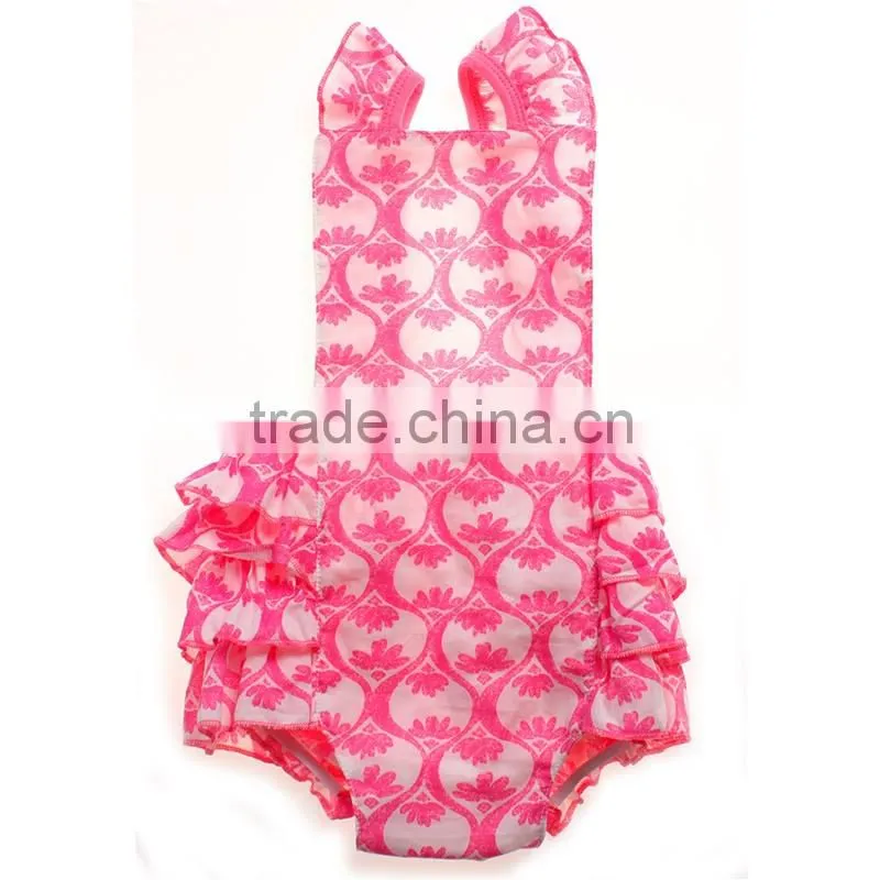 children cotton pants girl's boutique ruffle high quality candy color soft pants